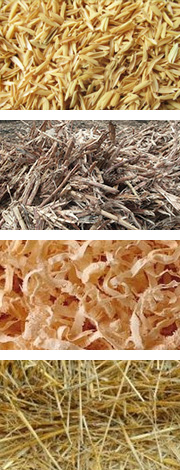 農(nóng)作物原料如麥桿、稻桿、玉米秸稈、稻殼、花生殼和其它農(nóng)作物